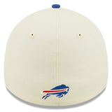 Men's Buffalo Bills New Era Cream/Royal 2022 Sideline 39THIRTY 2-Tone Flex Hat