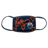 Youth Girls Age 7-16 Edmonton Oilers NHL Hockey Pack of 3 Face Covering Mask
