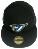 Toronto Blue Jays New Era 59fifty 30th Anniversary Side Patch Fitted Custom Black Hat Cap