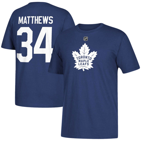 Youth Toronto Maple Leafs Auston Matthews Blue Home Name & Number T-Shirt - Bleacher Bum Collectibles, Toronto Blue Jays, NHL , MLB, Toronto Maple Leafs, Hat, Cap, Jersey, Hoodie, T Shirt, NFL, NBA, Toronto Raptors