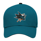 Youth San Jose Sharks Basic Logo NHL Hockey Structured Adjustable Hat Cap