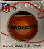 Denver Broncos Shatter Proof Single Ball Christmas Ornament NFL Football
