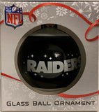 Las Vegas Raiders Shatter Proof Single Ball Christmas Ornament NFL Football