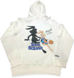 Men's Mitchell & Ness Space Jam Tune Squad Shadow White Hooded Sweatshirt - Lola