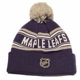 Toronto Maple Leafs NHL Hockey Youth Team Word Mark Pom Knit - One Size Fits Most - Bleacher Bum Collectibles, Toronto Blue Jays, NHL , MLB, Toronto Maple Leafs, Hat, Cap, Jersey, Hoodie, T Shirt, NFL, NBA, Toronto Raptors