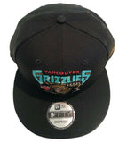 Men's New Era Black Vancouver Grizzlies Hardwood Classics Nights - 9FIFTY Adjustable Snapback Hat
