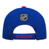 Youth New York Rangers Basic Logo NHL Hockey Structured Adjustable Hat Cap