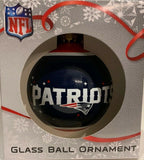 New England Patriots Shatter Proof Single Ball Christmas Ornament NFL Football