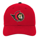Youth Ottawa Senators Red Basic Structured Adjustable NHL Hockey Hat Cap