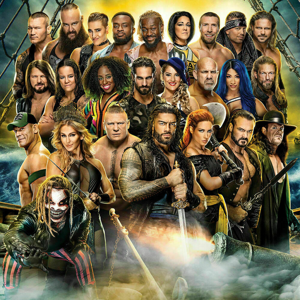 WWE WrestleMania 36 Commemorative VIP Ringside Wrestlers Image