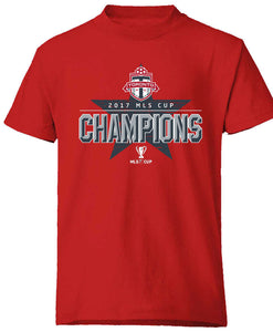 Youth Toronto FC Bulletin Branded Red 2017 MLS Cup Champions Dash T-Shirt - Bleacher Bum Collectibles, Toronto Blue Jays, NHL , MLB, Toronto Maple Leafs, Hat, Cap, Jersey, Hoodie, T Shirt, NFL, NBA, Toronto Raptors