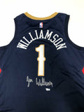 New Orleans Pelicans Zion Williamson Autographed Fanatics Authentic Nike Navy Swingman Jersey