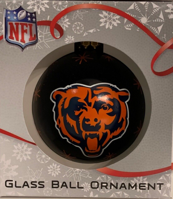 Chicago Bears Shatter Proof Single Ball Christmas Ornament NFL Football