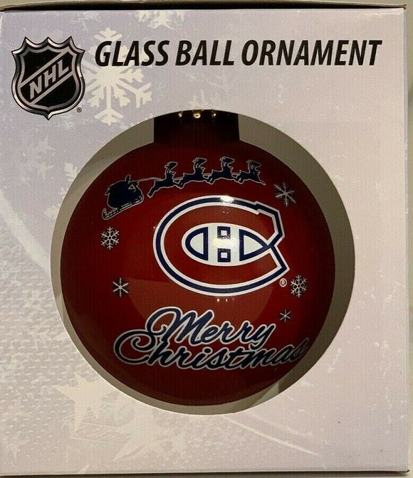 Montreal Canadiens Shatter Proof Single Ball Christmas Ornament NHL Hockey