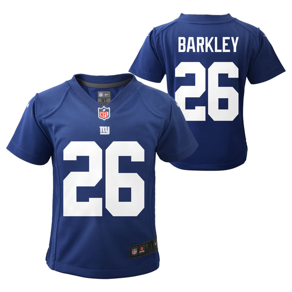 Child Nike Saquon Barkley Royal Blue New York Giants Game NFL Home Football Jersey