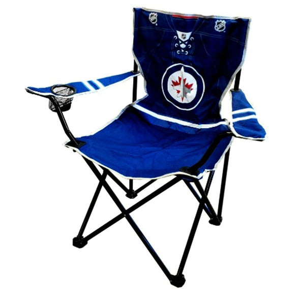 NHL Hockey Licensed Winnipeg Jets Team Logo Child Folding Chair with Cup Holder
