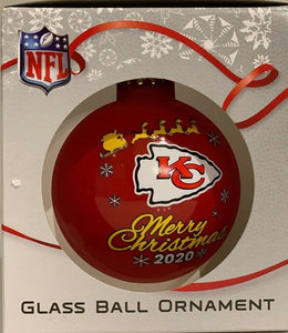 Kansas City Chiefs Shatter Proof Single Ball Christmas Ornament NFL Football