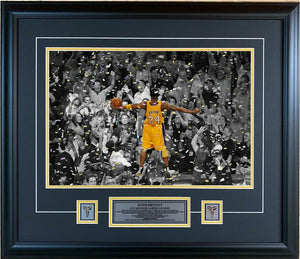 Los Angeles Lakers Legend Kobe Bryant Spotlight The Black Mamba Framed with Pins & Plate