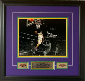 Zion Williamson New Orleans Pelicans Autographed 11" x 14" Spotlight Photograph Framed