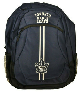 Toronto Maple Leafs Action Stripe Pack Backpack Bag Made By Forever Collectibles - Bleacher Bum Collectibles, Toronto Blue Jays, NHL , MLB, Toronto Maple Leafs, Hat, Cap, Jersey, Hoodie, T Shirt, NFL, NBA, Toronto Raptors