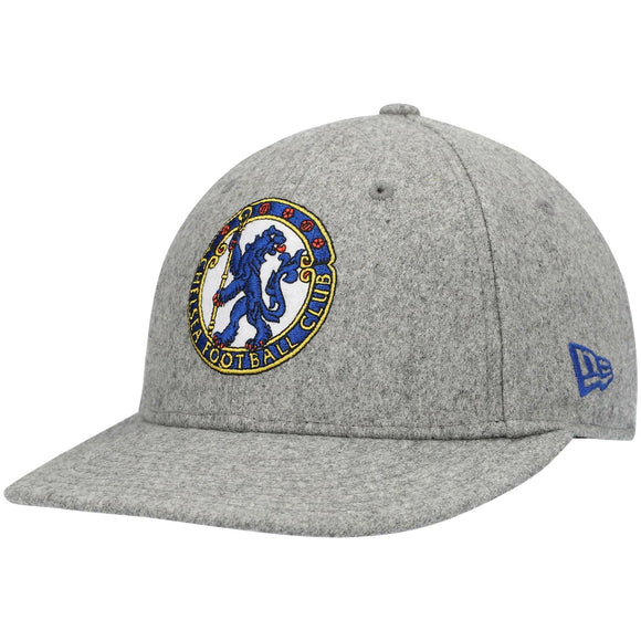 Chelsea New Era Heritage Logo Low Profile 9Fifty Snapback Adjustable Hat - Gray