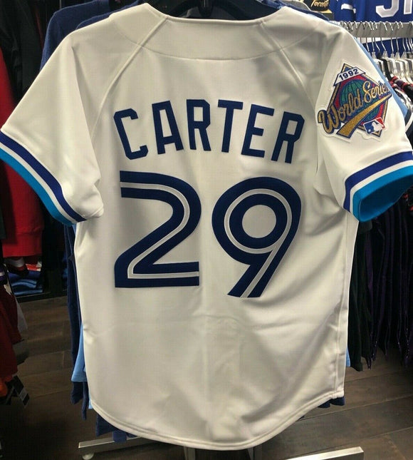 Men's Nike Joe Carter White Toronto Blue Jays Home Cooperstown Collection Player Jersey