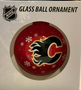 Calgary Flames Shatter Proof Single Ball Christmas Ornament NHL Hockey