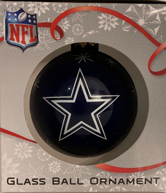 Dallas Cowboys Shatter Proof Single Ball Christmas Ornament NFL Football