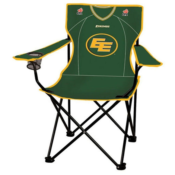 CFL Football Licensed Edmonton Eskimos Team Logo Child Folding Chair with Cup Holder