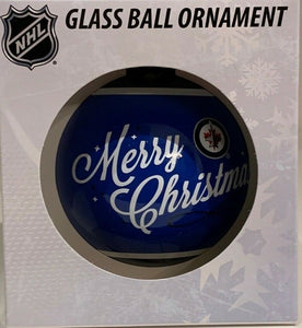 Winnipeg Jets Shatter Proof Single Ball Christmas Ornament NHL Hockey