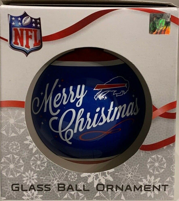 Buffalo Bills Shatter Proof Single Ball Christmas Ornament NFL Football