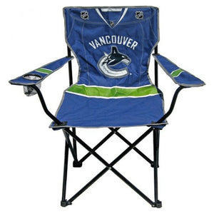 NHL Hockey Licensed Vancouver Canucks Team Logo Child Folding Chair with Cup Holder