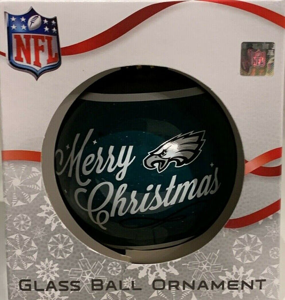 Philadelphia Eagles Shatter Proof Single Ball Christmas Ornament NFL Football