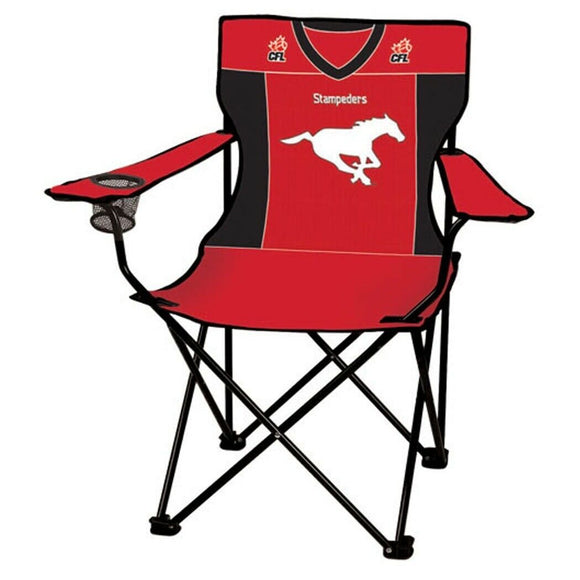 CFL Football Licensed Calgary Stampeders Team Logo Child Folding Chair with Cup Holder