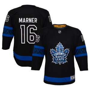 Preschool Toronto Maple Leafs Mitch Marner Black Alternate Premier - Age 4-7 Jersey