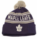 Toronto Maple Leafs NHL Hockey Youth Team Word Mark Pom Knit - One Size Fits Most - Bleacher Bum Collectibles, Toronto Blue Jays, NHL , MLB, Toronto Maple Leafs, Hat, Cap, Jersey, Hoodie, T Shirt, NFL, NBA, Toronto Raptors