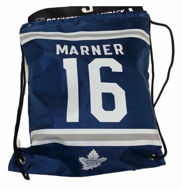 Toronto Maple Leafs Forever Collectibles NHL Player Drawstring Gym Bag - Mitch Marner - Bleacher Bum Collectibles, Toronto Blue Jays, NHL , MLB, Toronto Maple Leafs, Hat, Cap, Jersey, Hoodie, T Shirt, NFL, NBA, Toronto Raptors