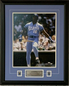 Bo Jackson Kansas City Royals MLB Baseball Autographed Framed 16'' x 20'' Breaking Bat Photograph