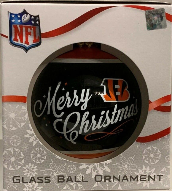 Cincinnati Bengals Shatter Proof Single Ball Christmas Ornament NFL Football
