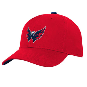 Youth Washington Capitals Basic Logo NHL Hockey Structured Adjustable Hat Cap