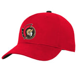 Youth Ottawa Senators Red Basic Structured Adjustable NHL Hockey Hat Cap