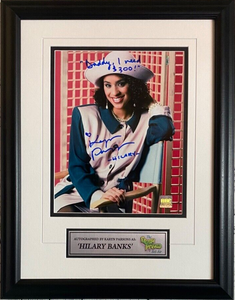 Karyn Parsons Fresh Prince of Bel Air "Hilary Banks" Signed 8x10 With Inscription - "Daddy, I Need $300!" - Framed