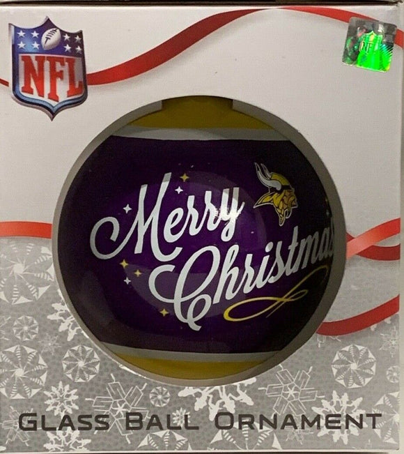 Minnesota Vikings Shatter Proof Single Ball Christmas Ornament NFL Football