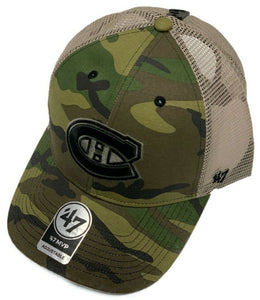 Men's Montreal Canadiens Branson Camouflage Mesh '47 MVP Adjustable Hat Cap