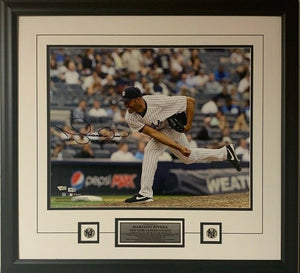 Marino Rivera New York Yankees Autographed 16" x 20" HOF 2019 Photo Framed with Plaque