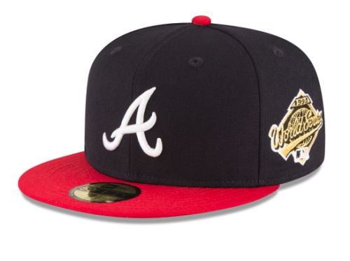 Atlanta Braves New Era 1995 World Series Side Patch 59FIFTY New Era Fitted Hat Cap