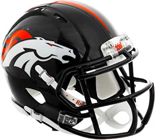 NFL Football Riddell Denver Broncos Mini Revolution Speed Replica Helmet