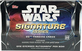 Star Wars 2021 Topps Signature Series Hobby Box 1 Autograph Per Box