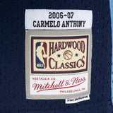 Men's Denver Nuggets Carmelo Anthony Mitchell & Ness Blue 2006-07 Hardwood Classics Swingman Jersey