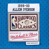 Men's Philadelphia 76ers Allen Iverson Mitchell & Ness Blue 1999-00 Hardwood Classics Swingman Jersey